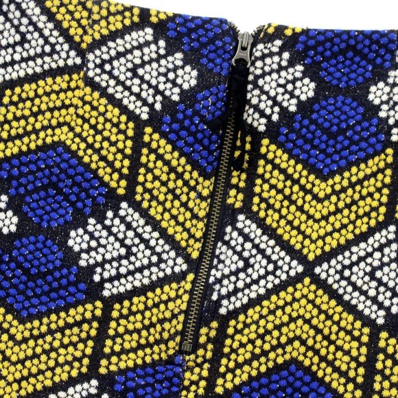 Anthropologie Pencil Skirt Maeve Women's Kanara Geometric Textured Print Size 0" - Picture 6 of 9